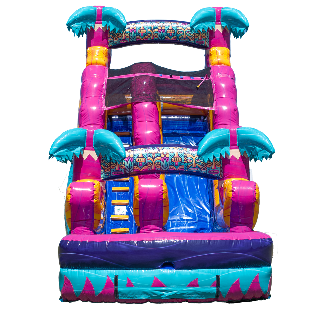 16FT Teal Rippling Rush Single Lane
