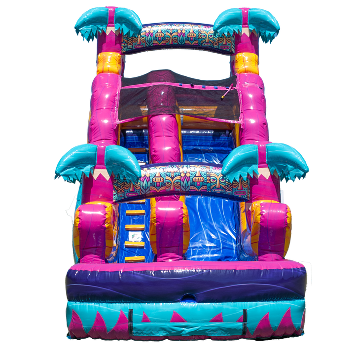 16FT Teal Rippling Rush Single Lane