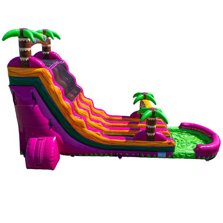 22FT Magenta Dual Lane Slide