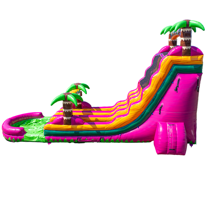 22FT Magenta Dual Lane Slide