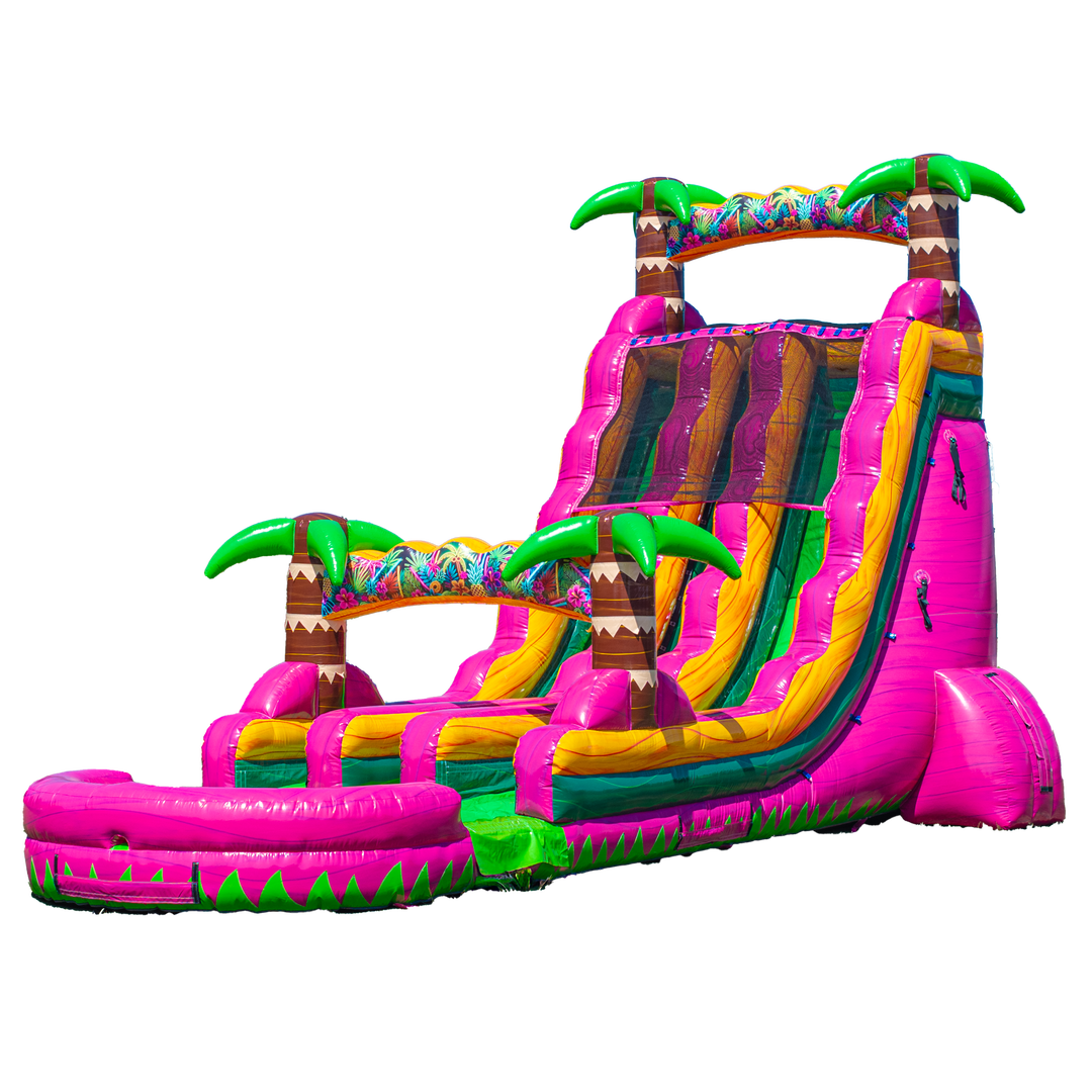 22FT Magenta Dual Lane Slide