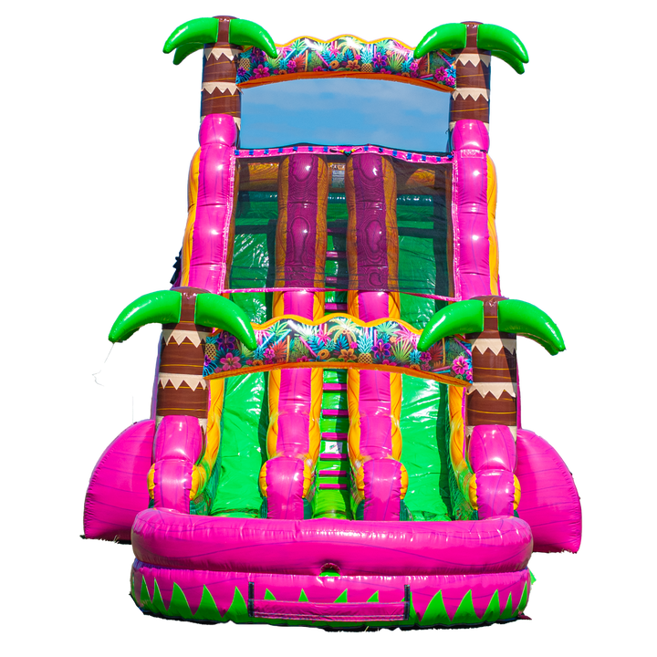22FT Magenta Dual Lane Slide