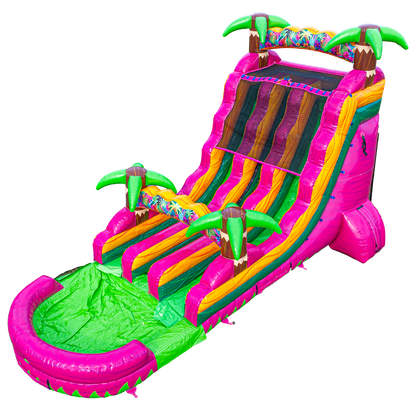 18FT Magenta Dual Lane Slide