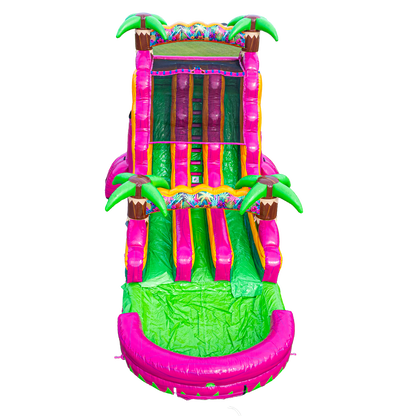 18FT Magenta Dual Lane Slide