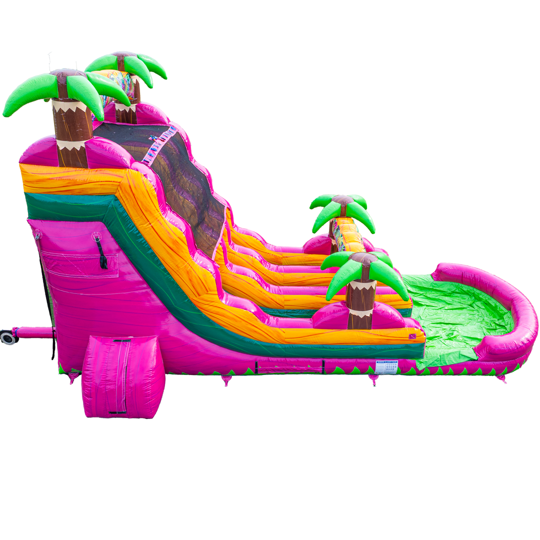 18FT Magenta Dual Lane Slide