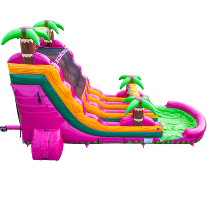 18FT Magenta Dual Lane Slide
