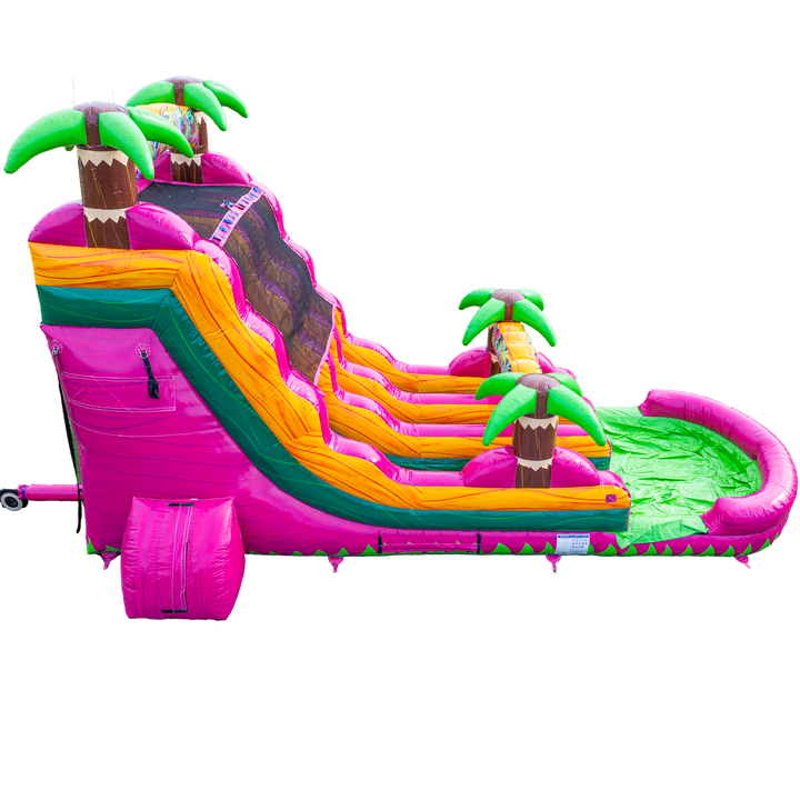 18FT Magenta Dual Lane Slide