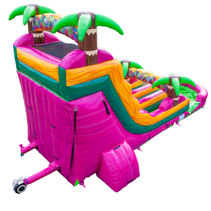 18FT Magenta Dual Lane Slide