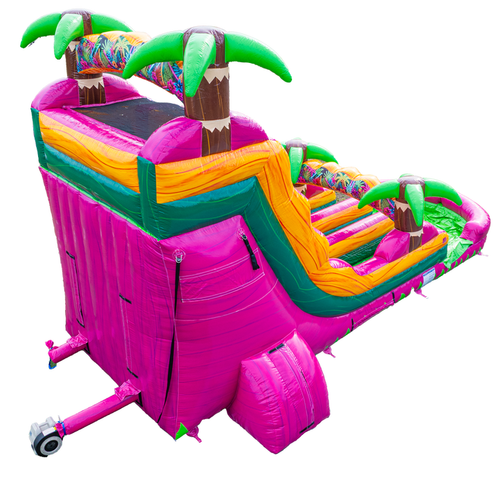 18FT Magenta Dual Lane Slide