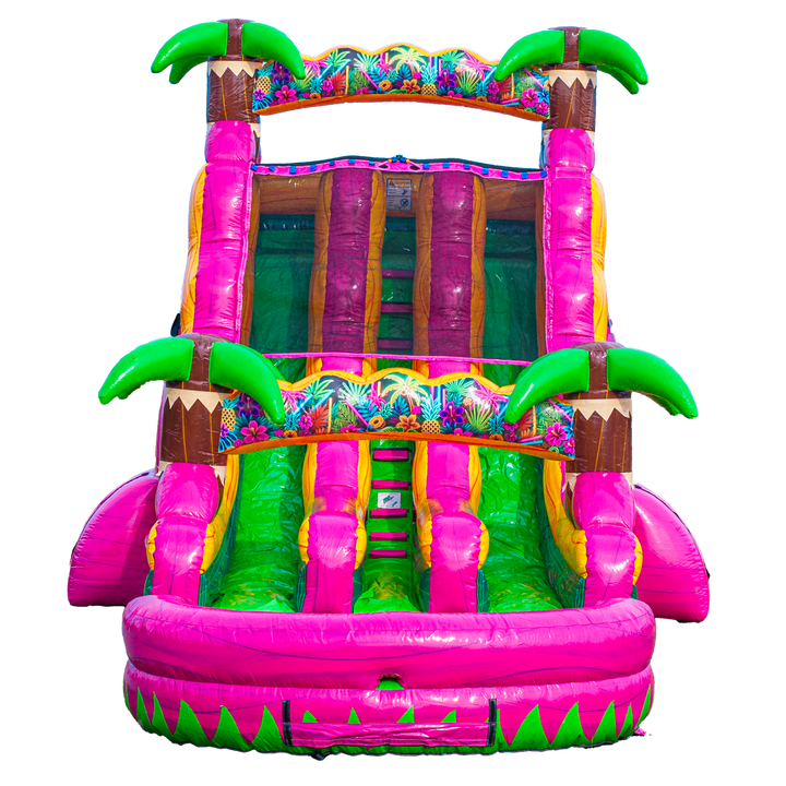 18FT Magenta Dual Lane Slide