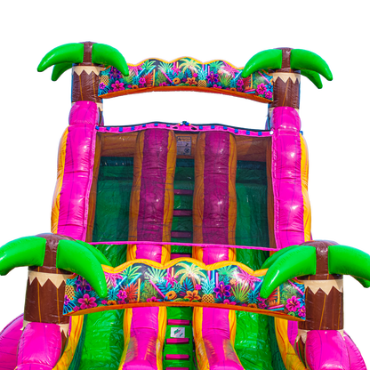 18FT Magenta Dual Lane Slide