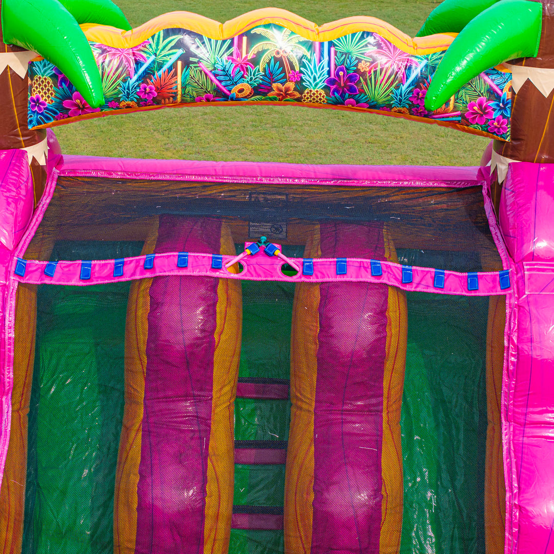 18FT Magenta Dual Lane Slide