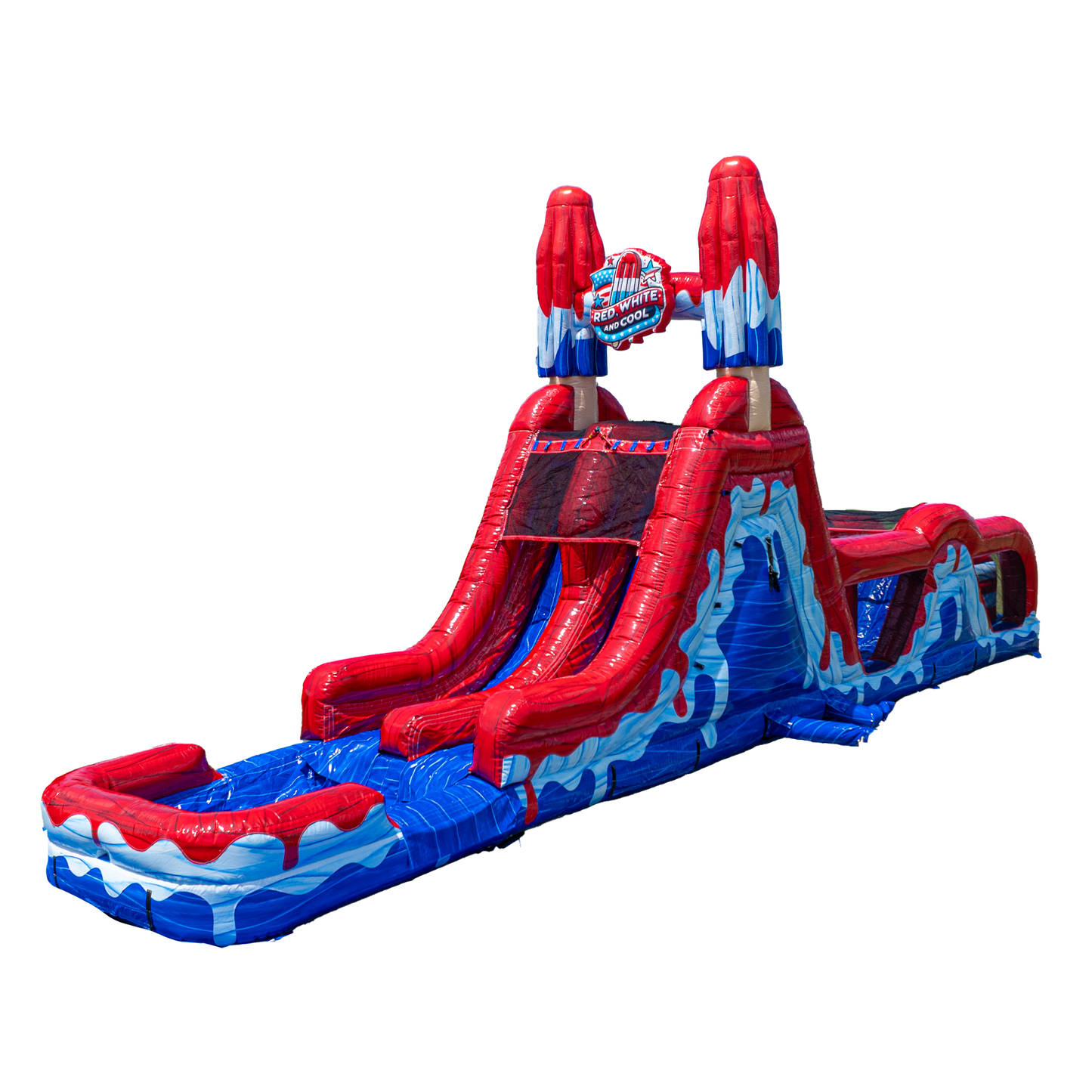 Red White and Cool Obstacle Course