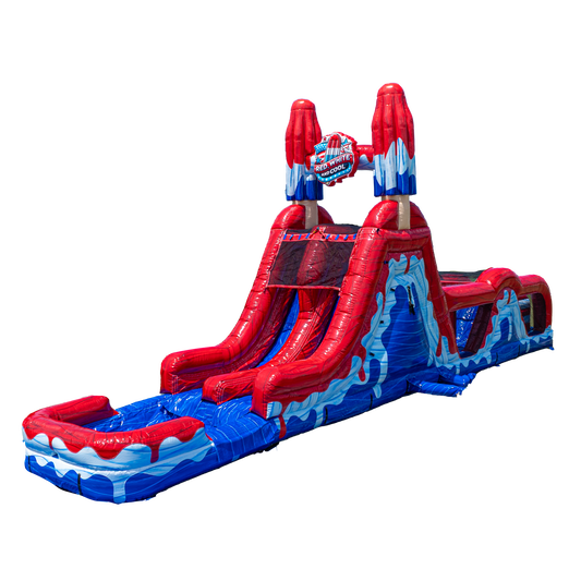 Red White and Cool Obstacle Course