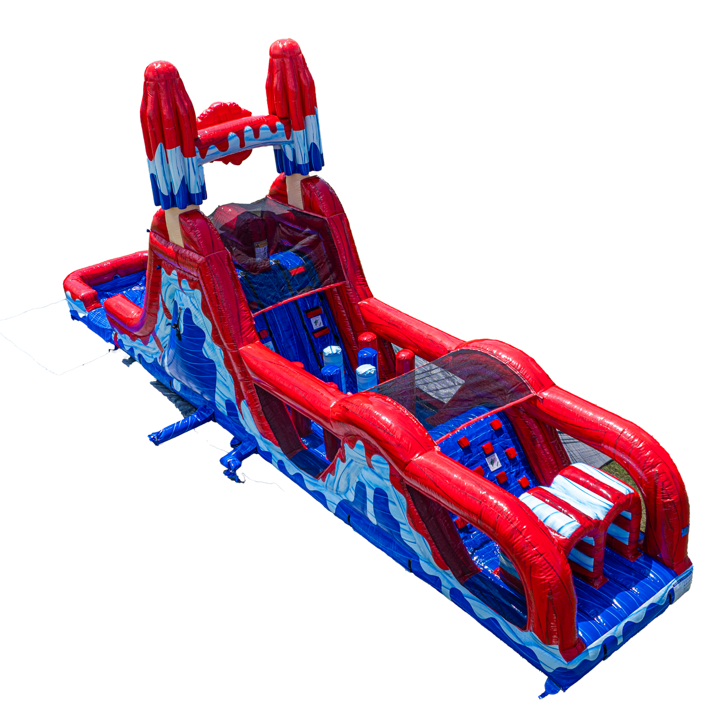 Red White and Cool Obstacle Course