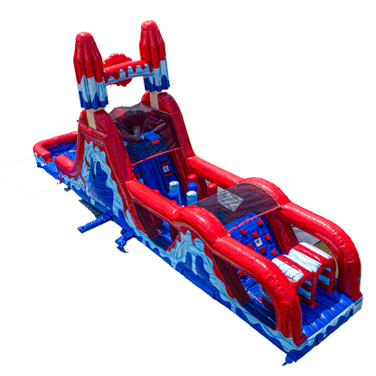 Red White and Cool Obstacle Course