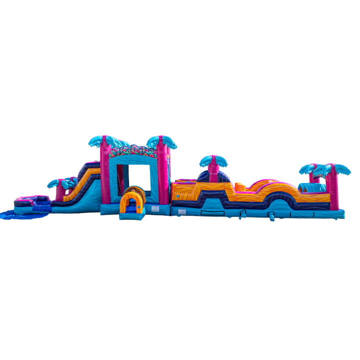 Teal Rippling Rush Combo Obstacle Course