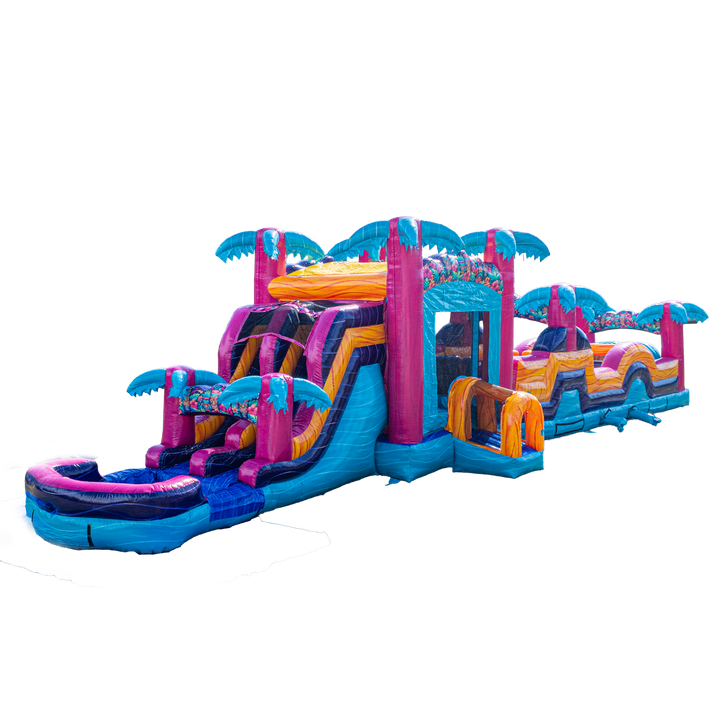 Teal Rippling Rush Combo Obstacle Course