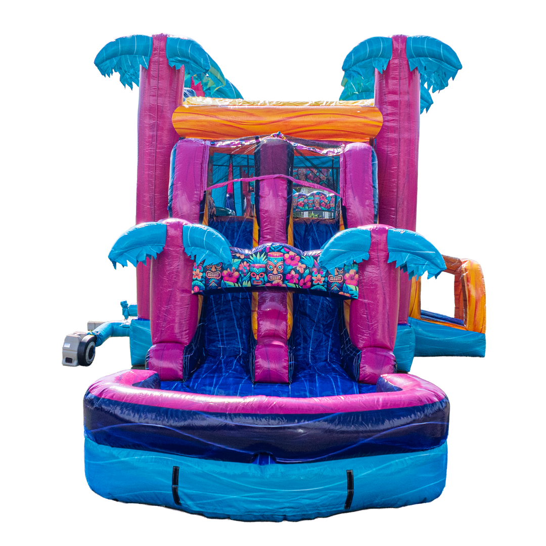 Teal Rippling Rush Combo Obstacle Course