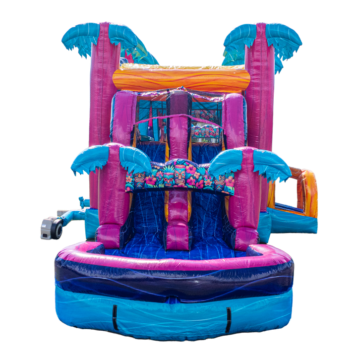 Teal Rippling Rush Combo Obstacle Course