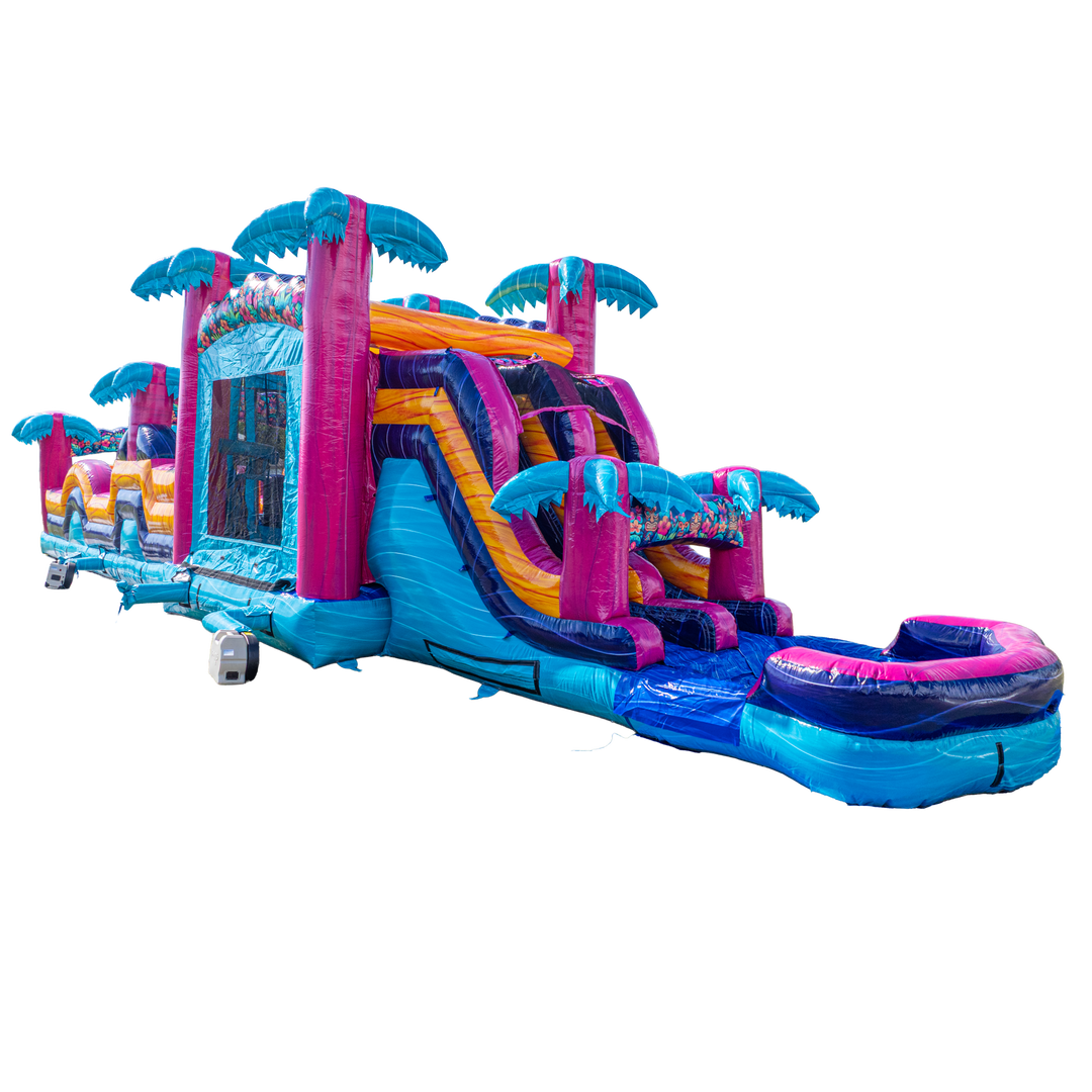 Teal Rippling Rush Combo Obstacle Course
