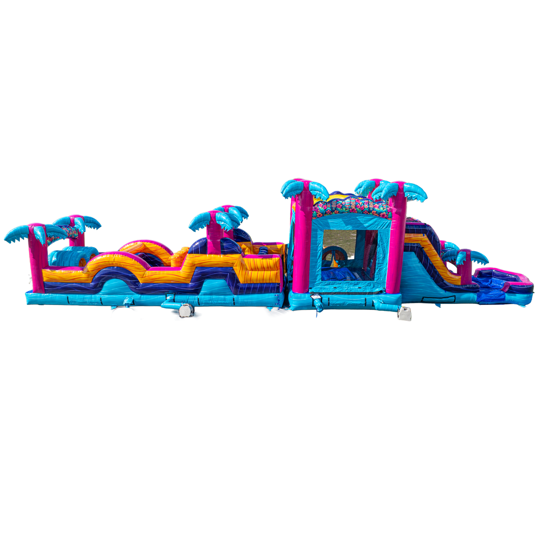 Teal Rippling Rush Combo Obstacle Course