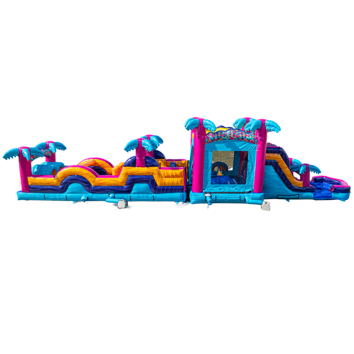 Teal Rippling Rush Combo Obstacle Course
