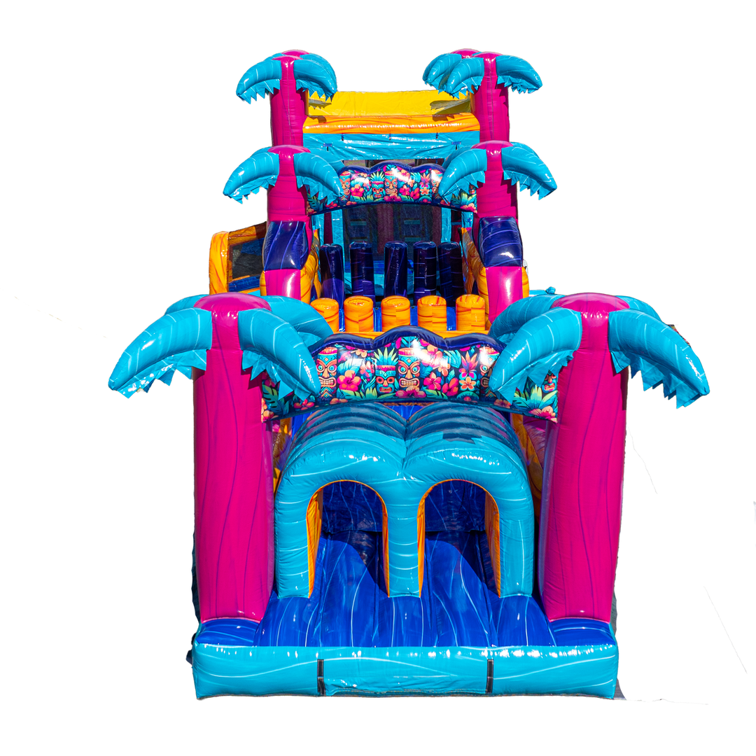 Teal Rippling Rush Combo Obstacle Course