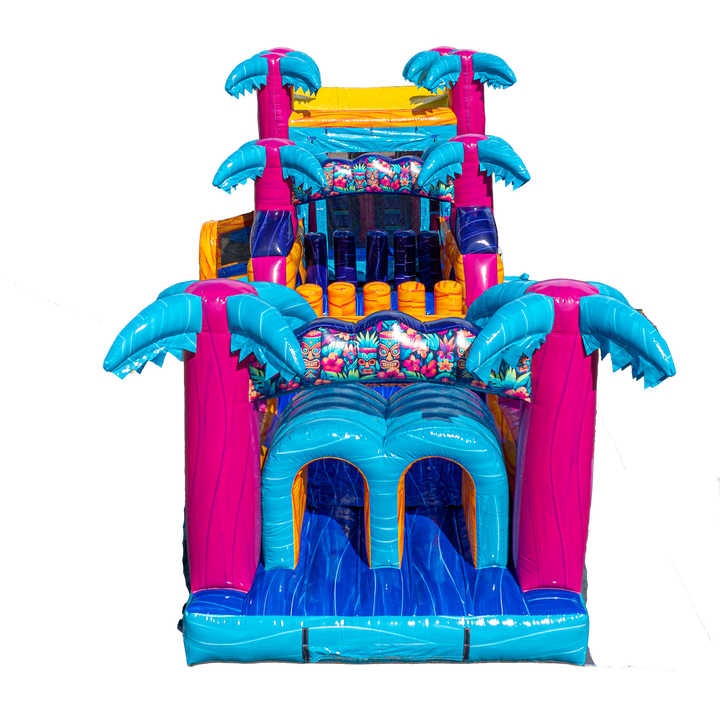 Teal Rippling Rush Combo Obstacle Course
