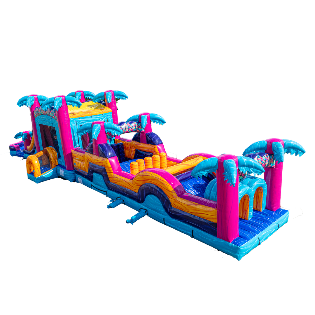 Teal Rippling Rush Combo Obstacle Course