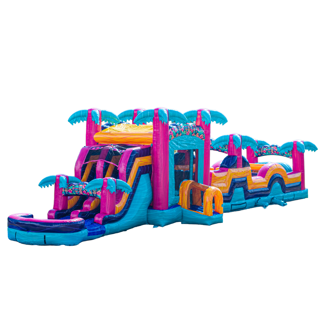 Teal Rippling Rush Combo Obstacle Course