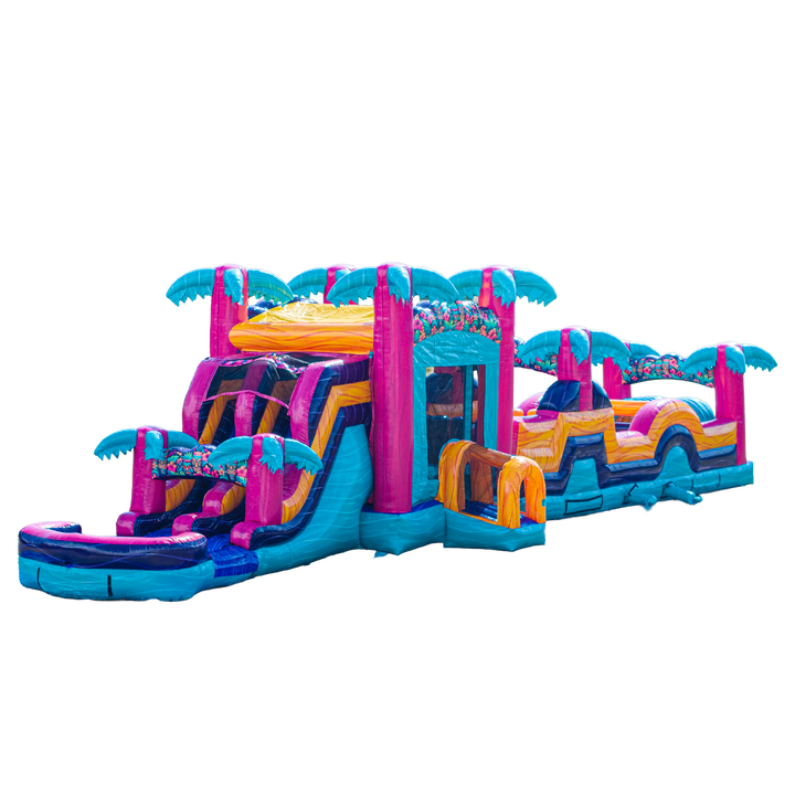 Teal Rippling Rush Combo Obstacle Course