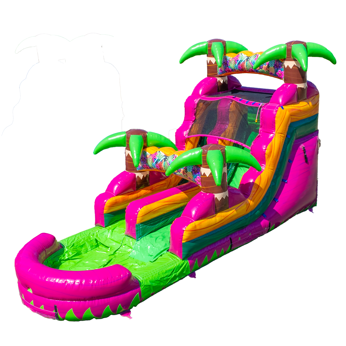 14FT Magenta Single Lane Slide