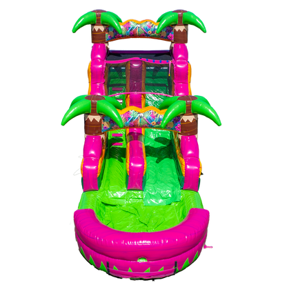 14FT Magenta Single Lane Slide