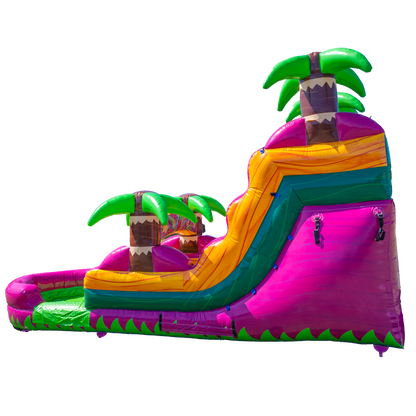 14FT Magenta Single Lane Slide