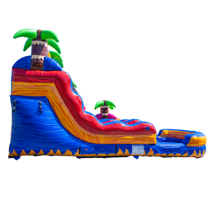 14FT Tropical Single Lane Slide