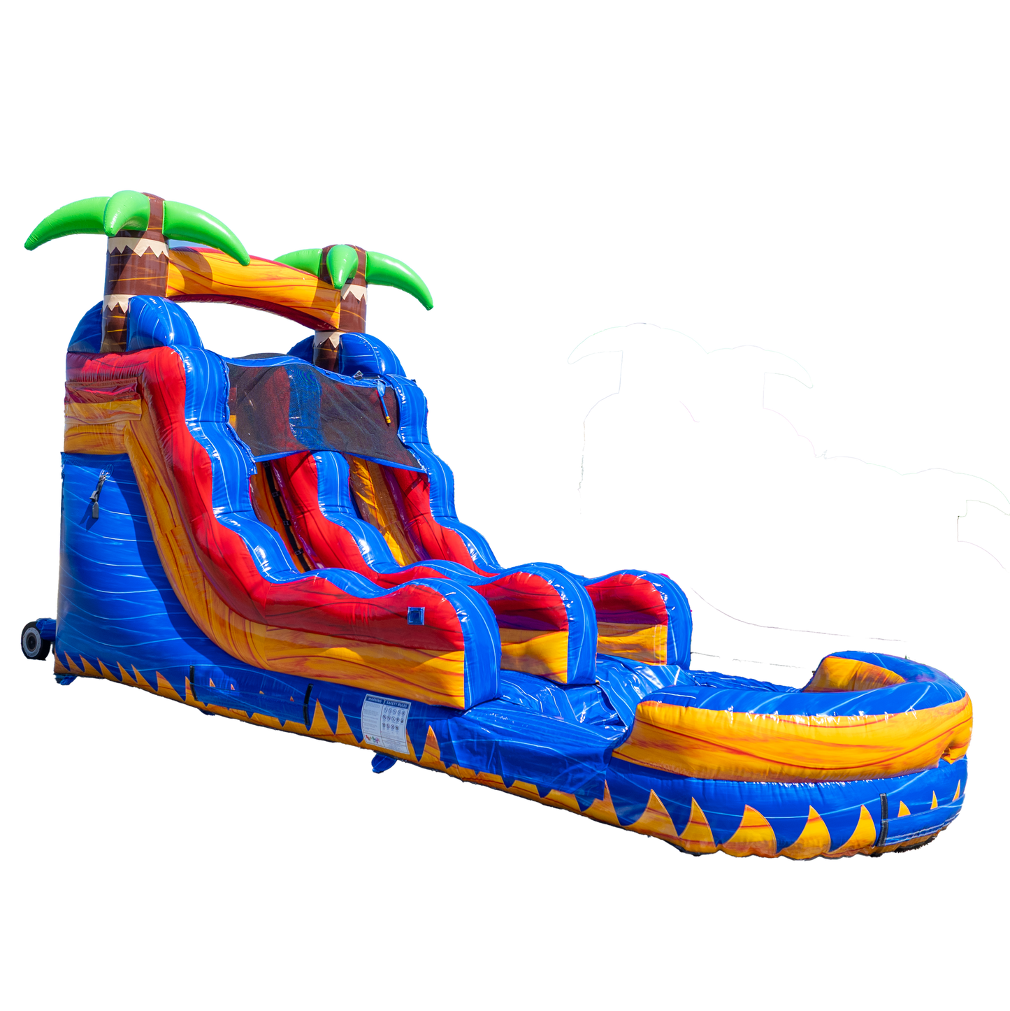 14FT Tropical Single Lane Slide
