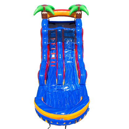 14FT Tropical Single Lane Slide