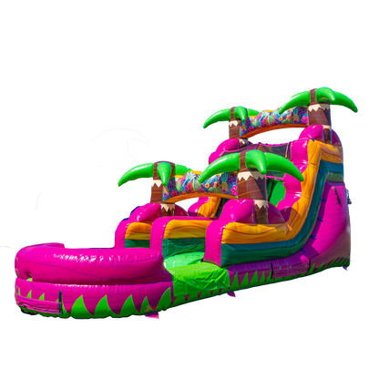 14FT Magenta Single Lane Slide