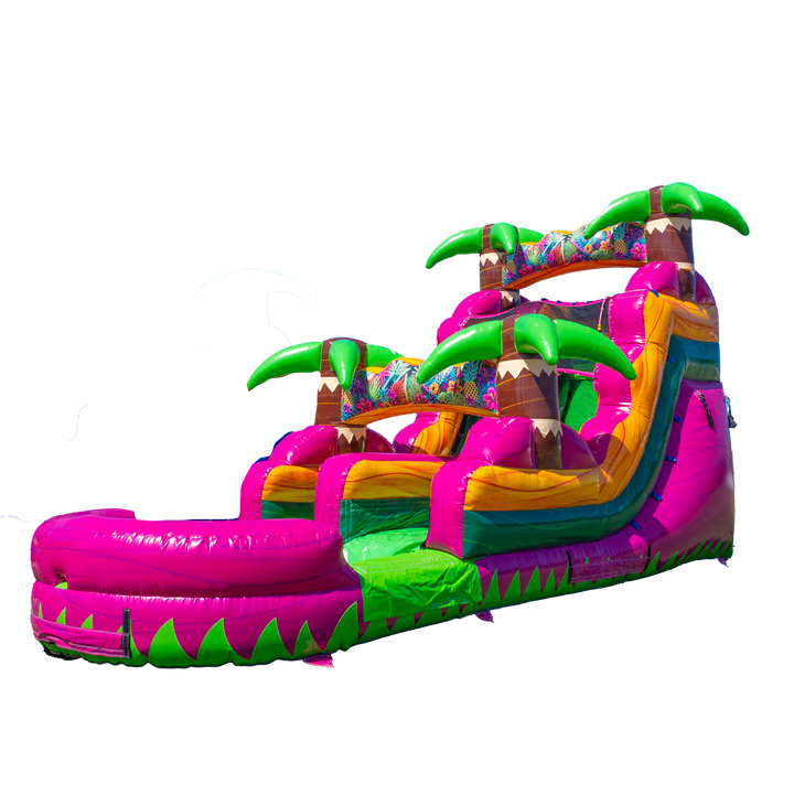 14FT Magenta Single Lane Slide