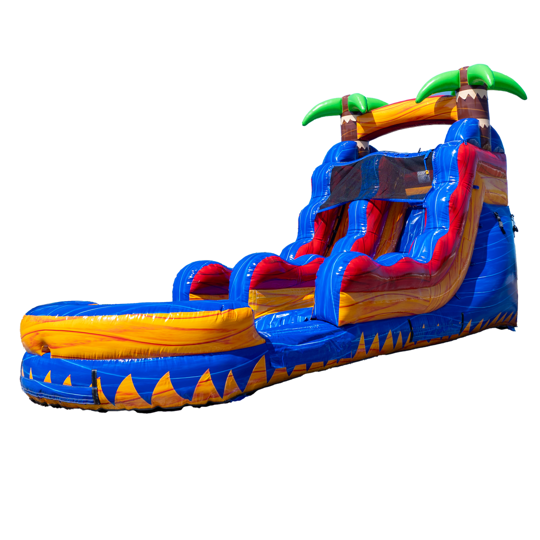 14FT Tropical Single Lane Slide