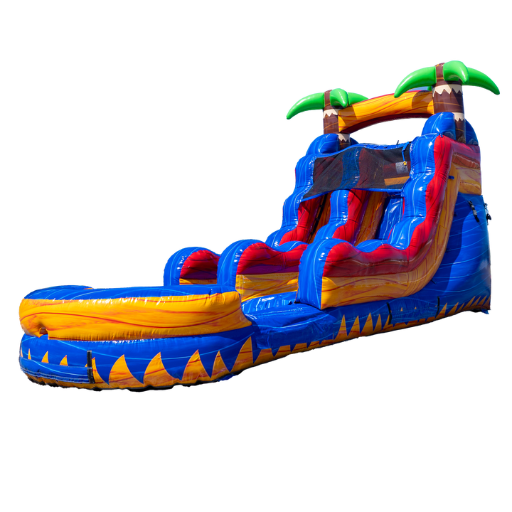 14FT Tropical Single Lane Slide