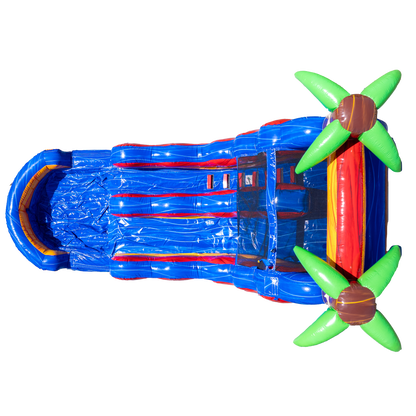14FT Tropical Single Lane Slide