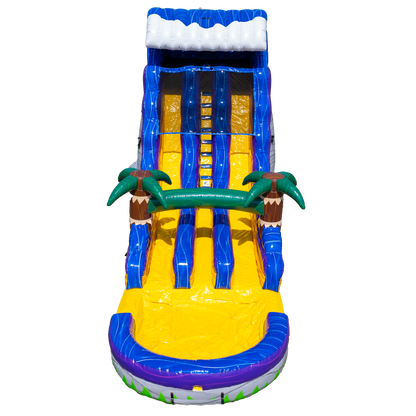 20FT Grey Surge Dual Lane Slide Center Climb