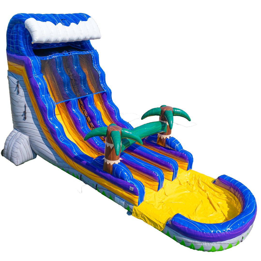 20FT Grey Surge Dual Lane Slide Center Climb