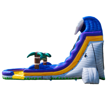 20FT Grey Surge Dual Lane Slide Center Climb