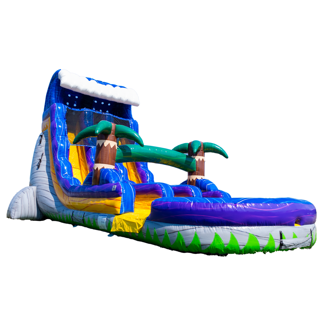 20FT Grey Surge Dual Lane Slide Center Climb