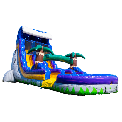 20FT Grey Surge Dual Lane Slide Center Climb