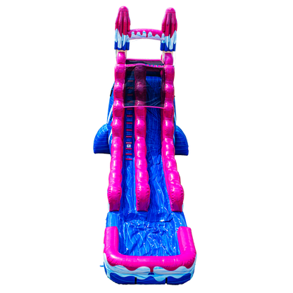 22FT Magenta Popsicle Single Lane Slide