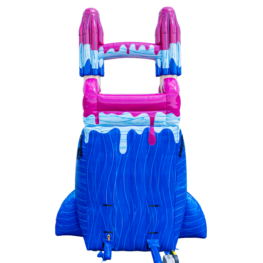 22FT Pink White and Cool Popsicle Single Lane Slide